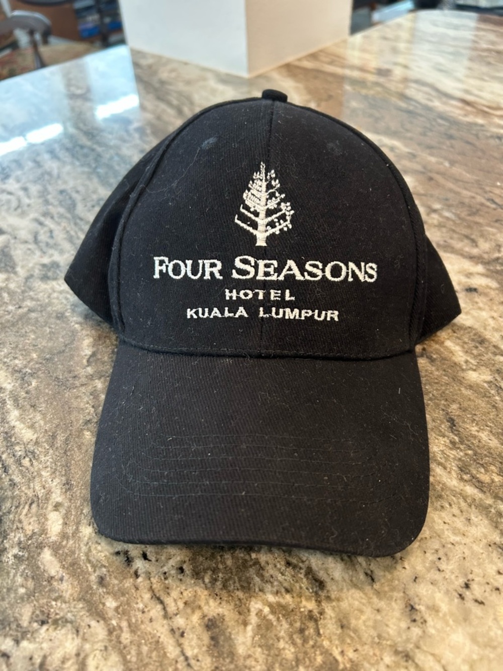 Four Seasons Hotel Kuala Lumpur Black logo Baseball Cap slight wear GUC